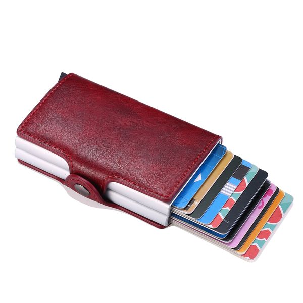 rfid blocking credit wallet card holder men smart wallets aluminum metal business bank card case pocket creditcard cardholder mini purse, Red;black
rfid blocking credit wallet card holder men smart wallets aluminum metal business bank card case pocket creditcard cardholder mini purse, Red;black