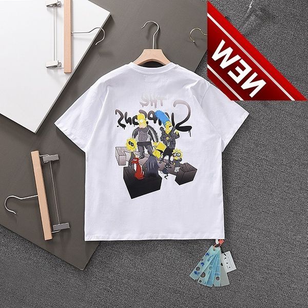 off style white trendy summer new couple t-shirts spoof simpsons short sleeved t-shirts, White;black
off style white trendy summer new couple t-shirts spoof simpsons short sleeved t-shirts, White;black