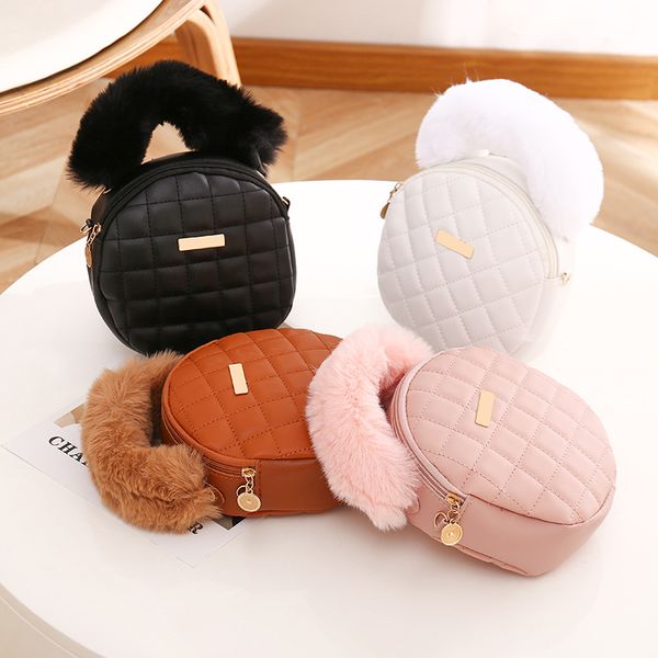 girls princess handbags ladies fleecy pu one shoulder bags fashion woman style rhombus crossbody round bag f1381, Black
girls princess handbags ladies fleecy pu one shoulder bags fashion woman style rhombus crossbody round bag f1381, Black