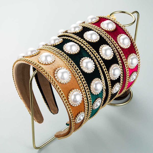 heming hair hoop fashion baroque feng shui diamond pearl chain decorative headband women's luxury wide edge hair accessories, Silver
heming hair hoop fashion baroque feng shui diamond pearl chain decorative headband women's luxury wide edge hair accessories, Silver