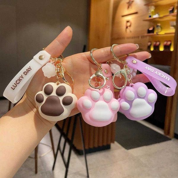 keychains cute cartoon silicone dog cat paw keychain girls school bag handbag decor animal claws keyring fashion women jewelry gift 2022, Silver
keychains cute cartoon silicone dog cat paw keychain girls school bag handbag decor animal claws keyring fashion women jewelry gift 2022, Silver