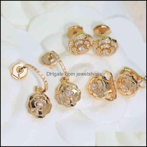 fashion trend selling jewelry s925 sterling sier champagne gold camellia rose earrings elegant lady womens ear studs 220115 drop delivery 20, Golden;silver
fashion trend selling jewelry s925 sterling sier champagne gold camellia rose earrings elegant lady womens ear studs 220115 drop delivery 20, Golden;silver