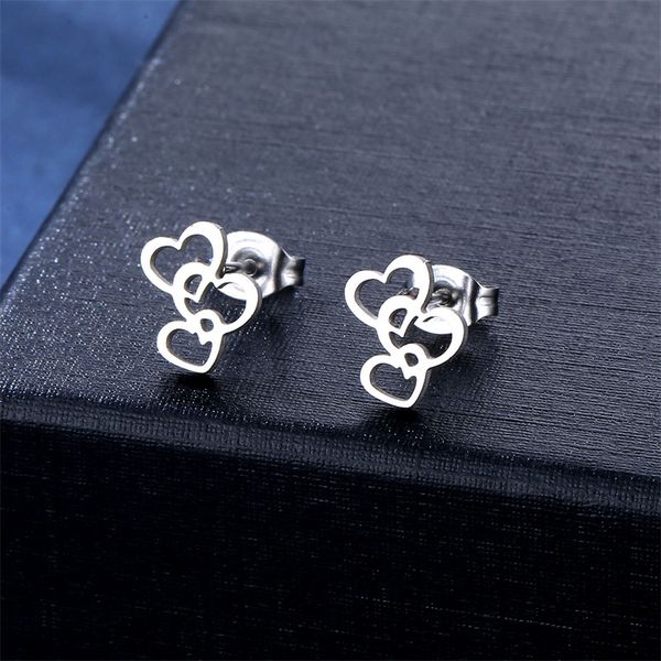new style glossy peach heart necklace ear stud set sweet and cool girly temperament wild collarbone chain jewelry gift for women, Silver
new style glossy peach heart necklace ear stud set sweet and cool girly temperament wild collarbone chain jewelry gift for women, Silver