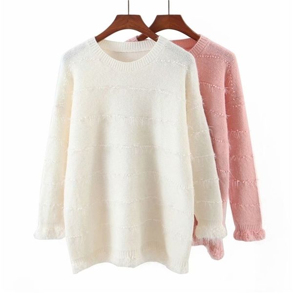 women autumn winter solid pullovers sweater long sleeve gold thread knitted female fashion street sweaters clothes 210513, White;black
women autumn winter solid pullovers sweater long sleeve gold thread knitted female fashion street sweaters clothes 210513, White;black