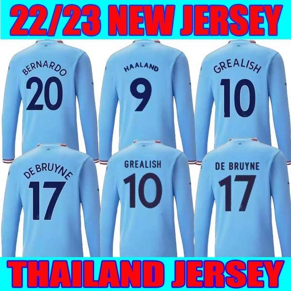 22 23 haaland 9 mancnester soccer jerseys long sleeve grealish de bruyne 2022 2023 sterling foden bernardo mans city football shirts cup lea, Black;yellow
22 23 haaland 9 mancnester soccer jerseys long sleeve grealish de bruyne 2022 2023 sterling foden bernardo mans city football shirts cup lea, Black;yellow