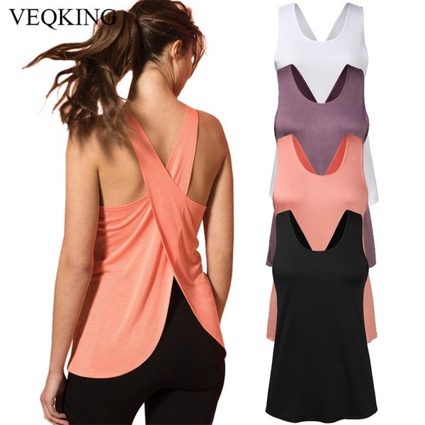 veqking women shirtquick dry cross back shirts jogging fitness leeveless gym workout sports yoga vest 220712, White
veqking women shirtquick dry cross back shirts jogging fitness leeveless gym workout sports yoga vest 220712, White