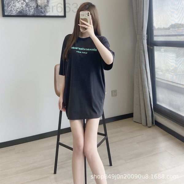 women's t-shirt designer aw family spring and summer 3d printing color is conspicuous, heavy industry washing fashion, versatile short, White
women's t-shirt designer aw family spring and summer 3d printing color is conspicuous, heavy industry washing fashion, versatile short, White