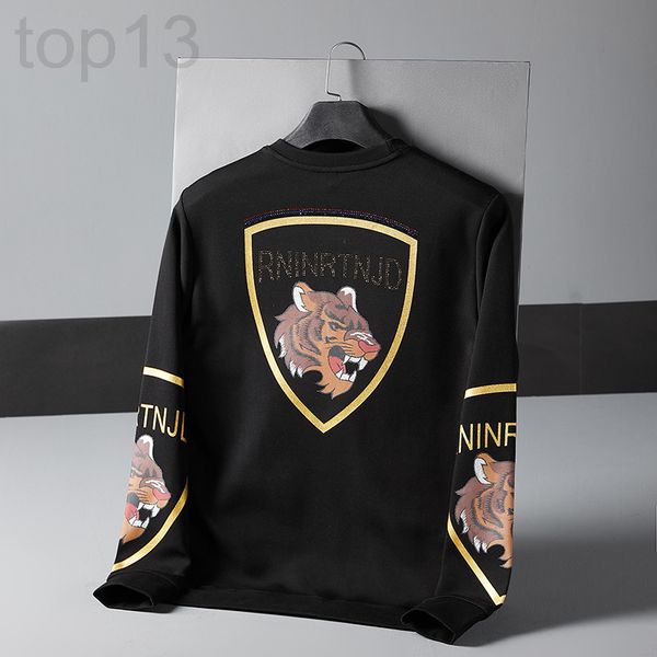 men's hoodies & sweatshirts designer chaopai european stamping paste diamond cotton elastic sweater long sleeve high-end quality pullov, Black
men's hoodies & sweatshirts designer chaopai european stamping paste diamond cotton elastic sweater long sleeve high-end quality pullov, Black