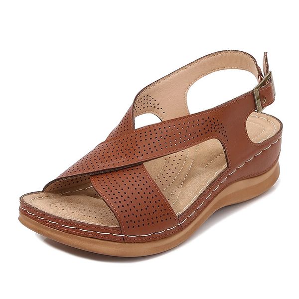 fashion women wedges sandal platform buckle open toe outdoor summer casual sandals for ladies slippers shoes women 220602, Black
fashion women wedges sandal platform buckle open toe outdoor summer casual sandals for ladies slippers shoes women 220602, Black