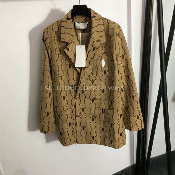 clover embroidery suit jackets letter jacquard women jacket lapel neck long sleeve coat double breasted outerwear, Black;brown
clover embroidery suit jackets letter jacquard women jacket lapel neck long sleeve coat double breasted outerwear, Black;brown