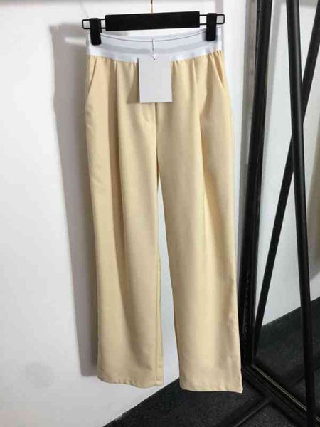 designer womens pants a wang lettering webbing high waist straight casual trousers beige luxury casual pants, Black;white
designer womens pants a wang lettering webbing high waist straight casual trousers beige luxury casual pants, Black;white