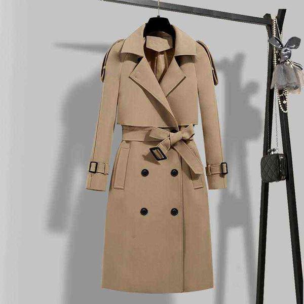 women's trench coats autumn winter elegant women double breasted solid coat vintage turn-down collar warm with beltwomen's t220811, Tan;black
women's trench coats autumn winter elegant women double breasted solid coat vintage turn-down collar warm with beltwomen's t220811, Tan;black