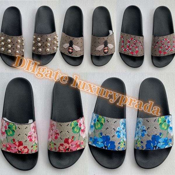 luxury designer men women sandals with correct flower box dust bag shoes tiger snake print slides slide summer wide flat foam runner slipper, Black
luxury designer men women sandals with correct flower box dust bag shoes tiger snake print slides slide summer wide flat foam runner slipper, Black