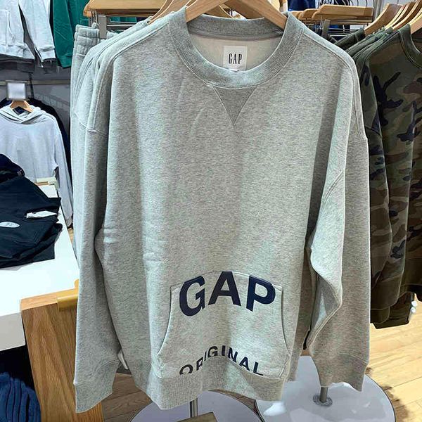 brand hoodie gap men's autumn round neck pullover thin velvet pocket sweater original 82q1, Black
brand hoodie gap men's autumn round neck pullover thin velvet pocket sweater original 82q1, Black