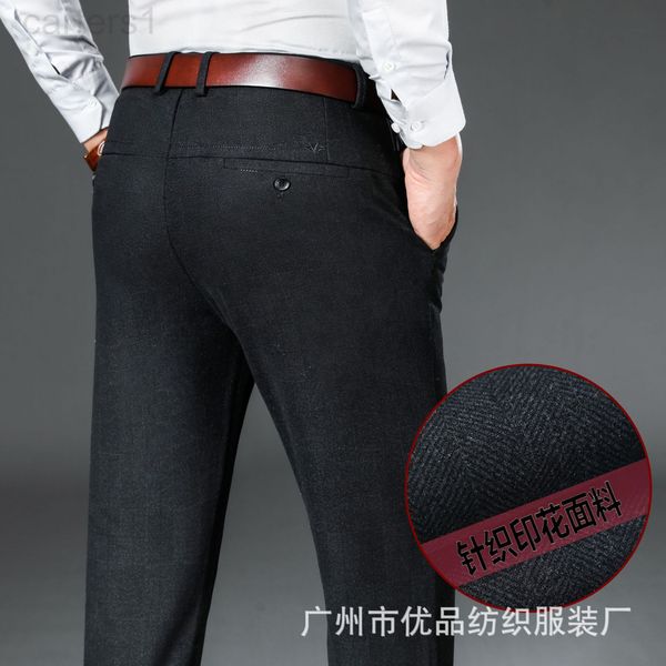men's pants designer 2021 autumn and winter casual knitted trousers men's elastic straight business non ironing soft high waist mi, Black
men's pants designer 2021 autumn and winter casual knitted trousers men's elastic straight business non ironing soft high waist mi, Black