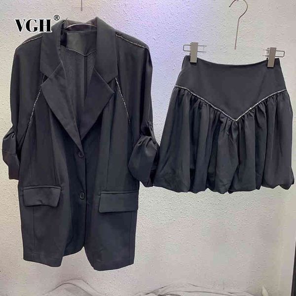 temperament black two piece set for women notched long sleeve high waist ball grown skirts female sets spring 210507, White
temperament black two piece set for women notched long sleeve high waist ball grown skirts female sets spring 210507, White