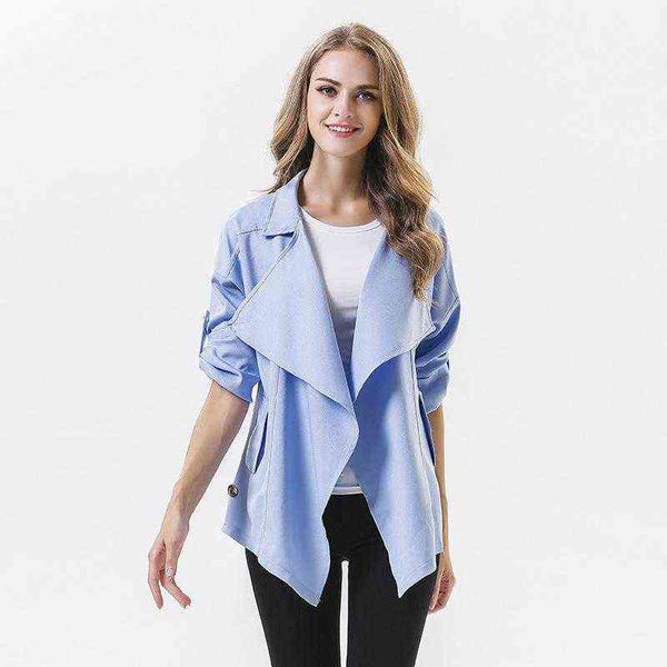 women's trench coats full sleeve solid coat for women british turn-down collar european windbreakers long open stitch fall overcoat t22, Tan;black
women's trench coats full sleeve solid coat for women british turn-down collar european windbreakers long open stitch fall overcoat t22, Tan;black