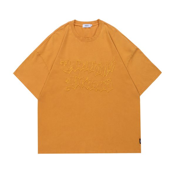 2022 men t shirt hip hop streetwear letter embroidery t shirts summer vintage oversized short sleeve tees, Black;brown
2022 men t shirt hip hop streetwear letter embroidery t shirts summer vintage oversized short sleeve tees, Black;brown