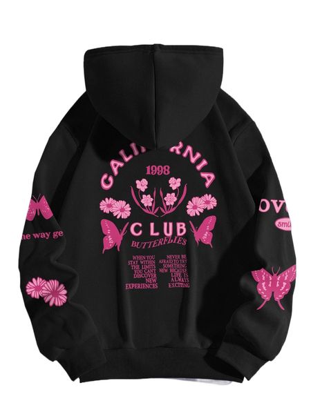 butterfly and letter graphic thermal lined kangaroo pocket drawstring hoodie l0rk#, Black
butterfly and letter graphic thermal lined kangaroo pocket drawstring hoodie l0rk#, Black