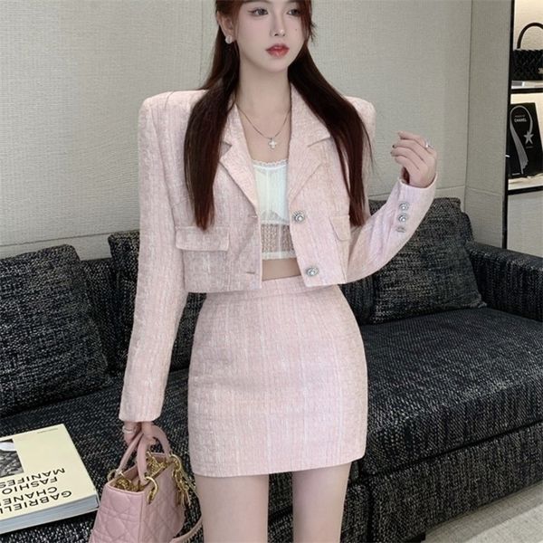 tweed two piece set women woolen jacket coat crop & bodycon mini skirt suits autumn winter sweet 2 piece sets 220513, White
tweed two piece set women woolen jacket coat crop & bodycon mini skirt suits autumn winter sweet 2 piece sets 220513, White