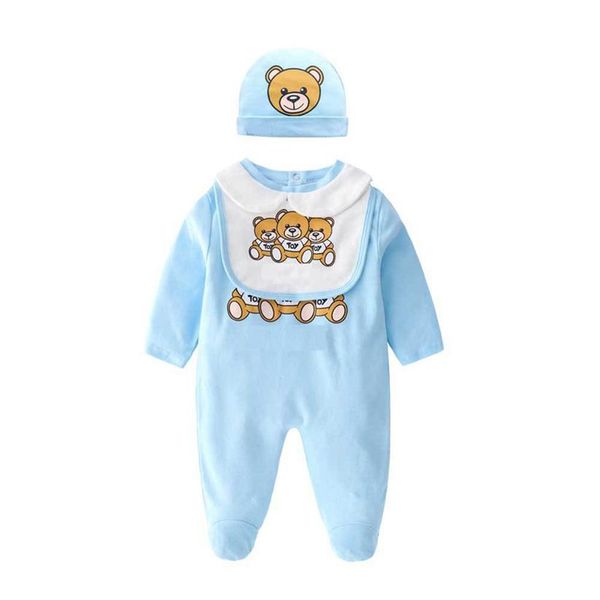 summer fashion born baby clothes short-sleeved cotton cute cartoon little bear born baby boy girl romper and hat bibs set 220525250f, Blue
summer fashion born baby clothes short-sleeved cotton cute cartoon little bear born baby boy girl romper and hat bibs set 220525250f, Blue