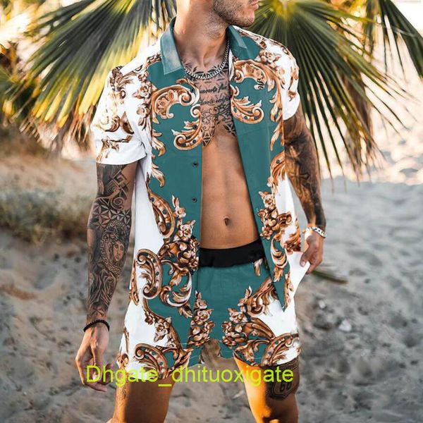 men's fashion casual shirts luxury men tracksuits hawaiian sets printing short sleeve button shirt summer beach shorts tees streetwear, White;black
men's fashion casual shirts luxury men tracksuits hawaiian sets printing short sleeve button shirt summer beach shorts tees streetwear, White;black