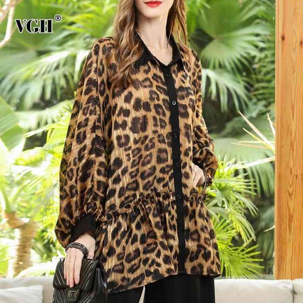loose print leopard shirt for women lapel batwing sleeve casual hit color chiffon blouse female fashion clothing 210507, White
loose print leopard shirt for women lapel batwing sleeve casual hit color chiffon blouse female fashion clothing 210507, White