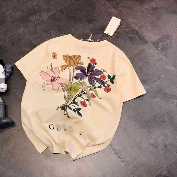 women's t-shirt designer spring and summer 22 new letters flower simple printing brand ancient style versatile round neck short sleeve, White
women's t-shirt designer spring and summer 22 new letters flower simple printing brand ancient style versatile round neck short sleeve, White