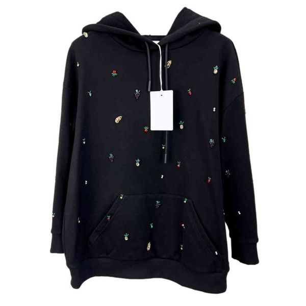 fashion luxur the new women's hoodies men's sweatshirts exquisite fruit crystal embroidery 1:1 customization,high quality, Black
fashion luxur the new women's hoodies men's sweatshirts exquisite fruit crystal embroidery 1:1 customization,high quality, Black