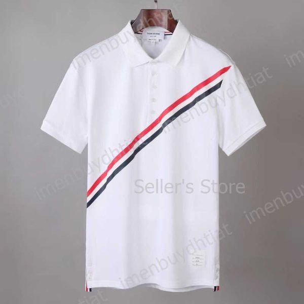 22 fashion luxury brand tb-thom short sleeve polo shirt men's print casual t-shirt, White;black
22 fashion luxury brand tb-thom short sleeve polo shirt men's print casual t-shirt, White;black