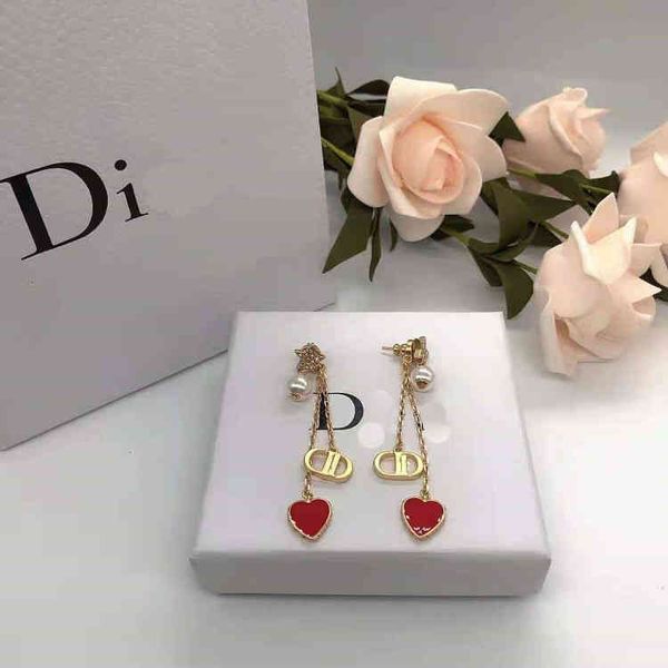 new red love letter pointed star long chain earrings light luxury 925 silver needle women's fashion, Golden
new red love letter pointed star long chain earrings light luxury 925 silver needle women's fashion, Golden