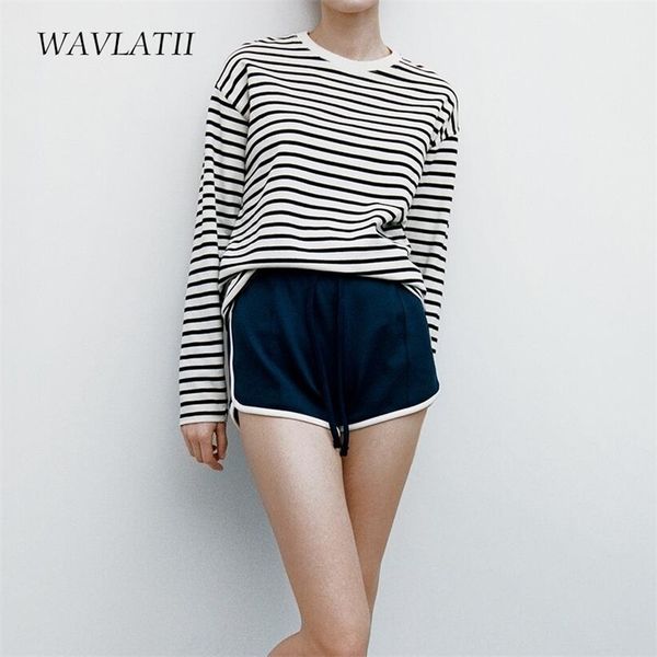 wavlatii women striped long sleeve t-shirts female streetwear autumn spring cotton tees wlt2110 220326, White
wavlatii women striped long sleeve t-shirts female streetwear autumn spring cotton tees wlt2110 220326, White