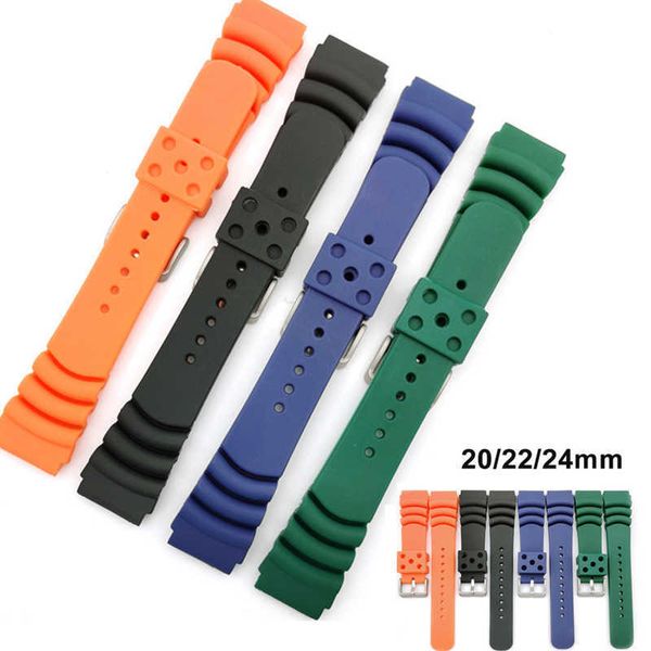 20 22 24mm silicone watchband for seiko watch strap men sport anti-scratch rubber wristband bracelet replacement accessories, Black;brown
20 22 24mm silicone watchband for seiko watch strap men sport anti-scratch rubber wristband bracelet replacement accessories, Black;brown