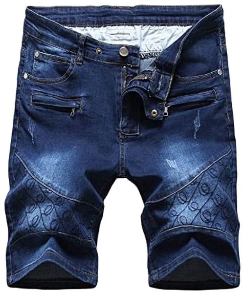 men's stretch zippers pockets hip hop ripped jeans denim shorts q0x5#, White;black
men's stretch zippers pockets hip hop ripped jeans denim shorts q0x5#, White;black