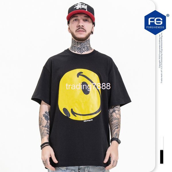 men's t-shirts fg menswear | spring and summer high street fashion brand casual smiling face printing loose men's short sleeve t-s, White;black
men's t-shirts fg menswear | spring and summer high street fashion brand casual smiling face printing loose men's short sleeve t-s, White;black