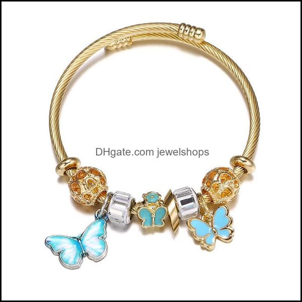 charm bracelets fashion butterfly pendant bangle beautif girl jewelry gradients bead charms diy gift drop jewelshops dhf37, Golden;silver
charm bracelets fashion butterfly pendant bangle beautif girl jewelry gradients bead charms diy gift drop jewelshops dhf37, Golden;silver