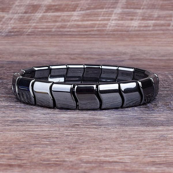 classical wave hematite energy bracelets strands men nature high polish magnetic for women fashion jewelry, Black
classical wave hematite energy bracelets strands men nature high polish magnetic for women fashion jewelry, Black