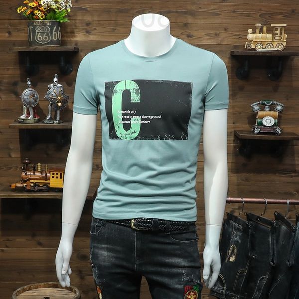 men's t-shirts designer short sleeve 2022 new trend korean slim fit letter printing handsome versatile t-shirt men's half fashion, White;black
men's t-shirts designer short sleeve 2022 new trend korean slim fit letter printing handsome versatile t-shirt men's half fashion, White;black