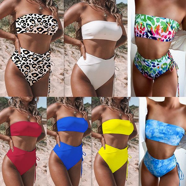 cross-border foreign trade european and american new solid color high waist chest banded bikini foreign trade split swimsuit xl016
cross-border foreign trade european and american new solid color high waist chest banded bikini foreign trade split swimsuit xl016