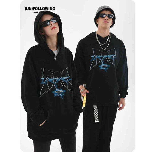 autumn and winter new lightning print digital direct spray street hip hop national trend pure cotton terry sweater, Black
autumn and winter new lightning print digital direct spray street hip hop national trend pure cotton terry sweater, Black
