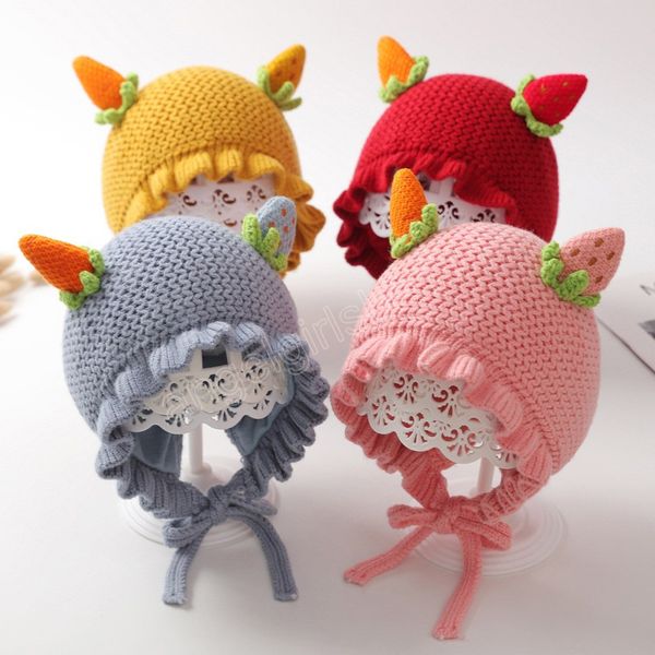 cute strawberry baby girls hat autumn winter warm knitted hat for kids caps lacing ear protection infant toddler beanies, Yellow
cute strawberry baby girls hat autumn winter warm knitted hat for kids caps lacing ear protection infant toddler beanies, Yellow