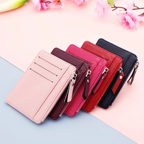 9 card slots ultra-thin card holder pu leather business card holder women men solid color zipper wallet coin purse, White
9 card slots ultra-thin card holder pu leather business card holder women men solid color zipper wallet coin purse, White