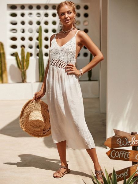 hollow out cover up dress s8bb#, White;black
hollow out cover up dress s8bb#, White;black