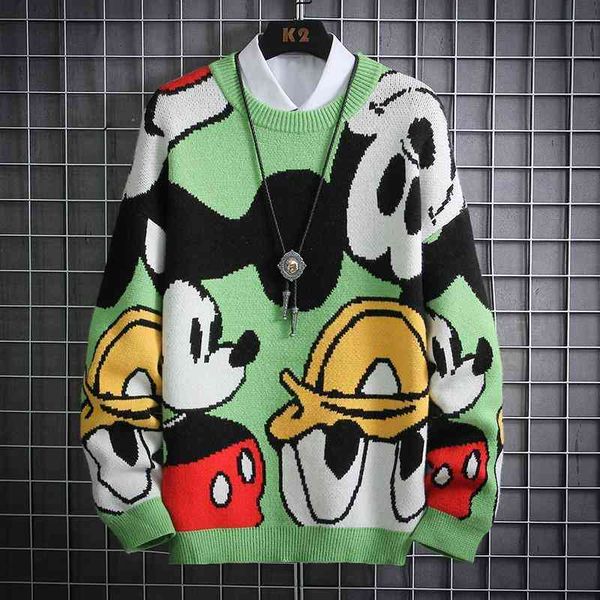 men's polos suéteres de otoño/invierno con cuello redondo para hombre, estilo suelto y grueso, ropa punto inferior s-xxxl 1x5s, White;black 
men's polos suéteres de otoño/invierno con cuello redondo para hombre, estilo suelto y grueso, ropa punto inferior s-xxxl 1x5s, White;black