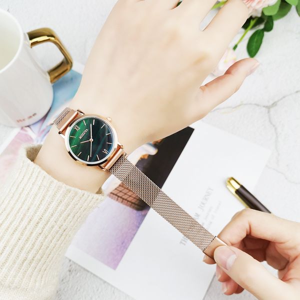 luxury women bracelet watches rose gold watch ladies casual quartz clock magnetic buckle mesh alloy leather wristwatch for gifts, Slivery;golden
luxury women bracelet watches rose gold watch ladies casual quartz clock magnetic buckle mesh alloy leather wristwatch for gifts, Slivery;golden