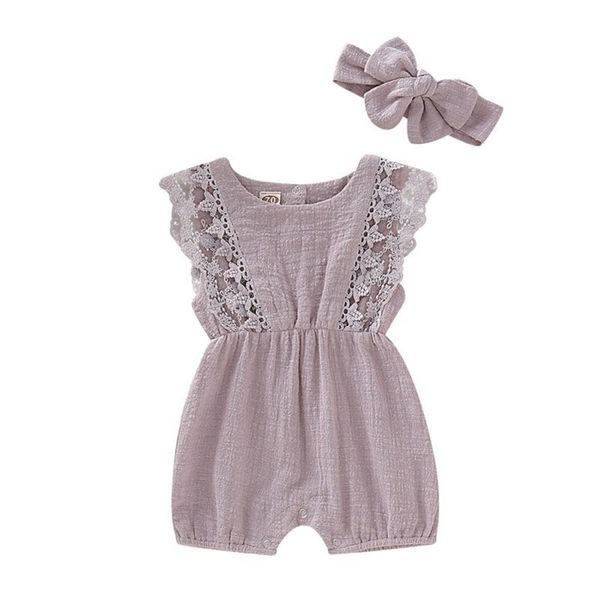 summer born girls rompers set flare sleeve solid print lace design romper jumpsuit with headband one-pieces 220426, Blue
summer born girls rompers set flare sleeve solid print lace design romper jumpsuit with headband one-pieces 220426, Blue