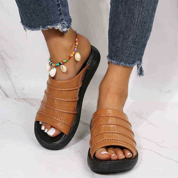 slippers summer women new sandals thick sole casual shoes trend flats beach flip-flops fashion roman 220629, Black
slippers summer women new sandals thick sole casual shoes trend flats beach flip-flops fashion roman 220629, Black