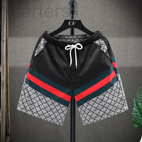 men's pants designer spirit boy youth sports shorts xia chao men slim fit printed couple 5-point pants korean color matching beach rlkm, Black
men's pants designer spirit boy youth sports shorts xia chao men slim fit printed couple 5-point pants korean color matching beach rlkm, Black