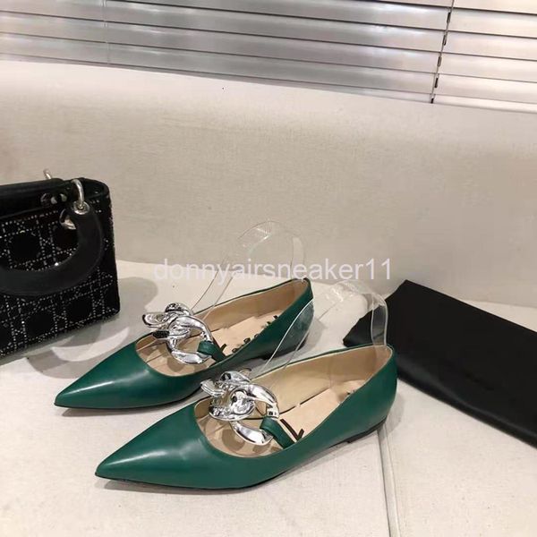 dress shoes spring leather pointed horse buckle chain heel flat bottom lazy women's shoes summer fashion single, Black
dress shoes spring leather pointed horse buckle chain heel flat bottom lazy women's shoes summer fashion single, Black