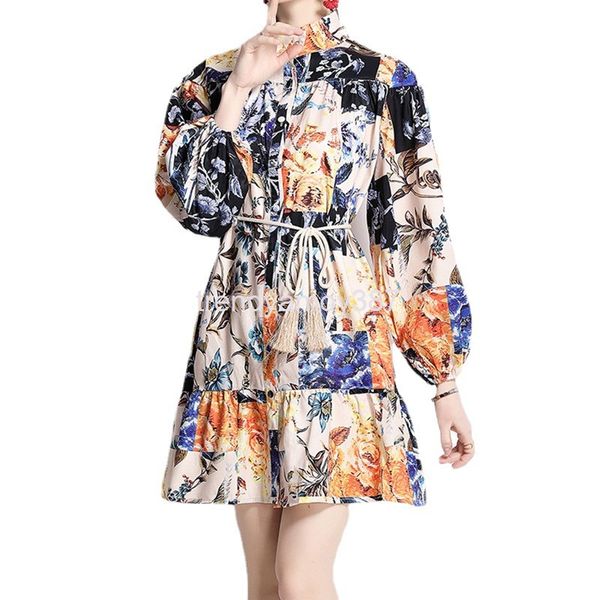 casual dresses australian fashion color patchwork floral long sleeve waist closing design single breasted dress, Black;gray
casual dresses australian fashion color patchwork floral long sleeve waist closing design single breasted dress, Black;gray